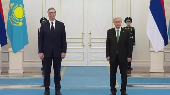 Сербия Президенті Александр Вучичті «Алтын Қыран» орденімен марапаттау рәсімі өтті (Видео)