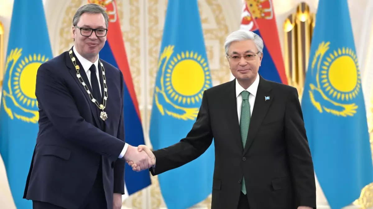 Мемлекет басшысы Сербия Президентін «Алтын Қыран» орденімен марапаттады