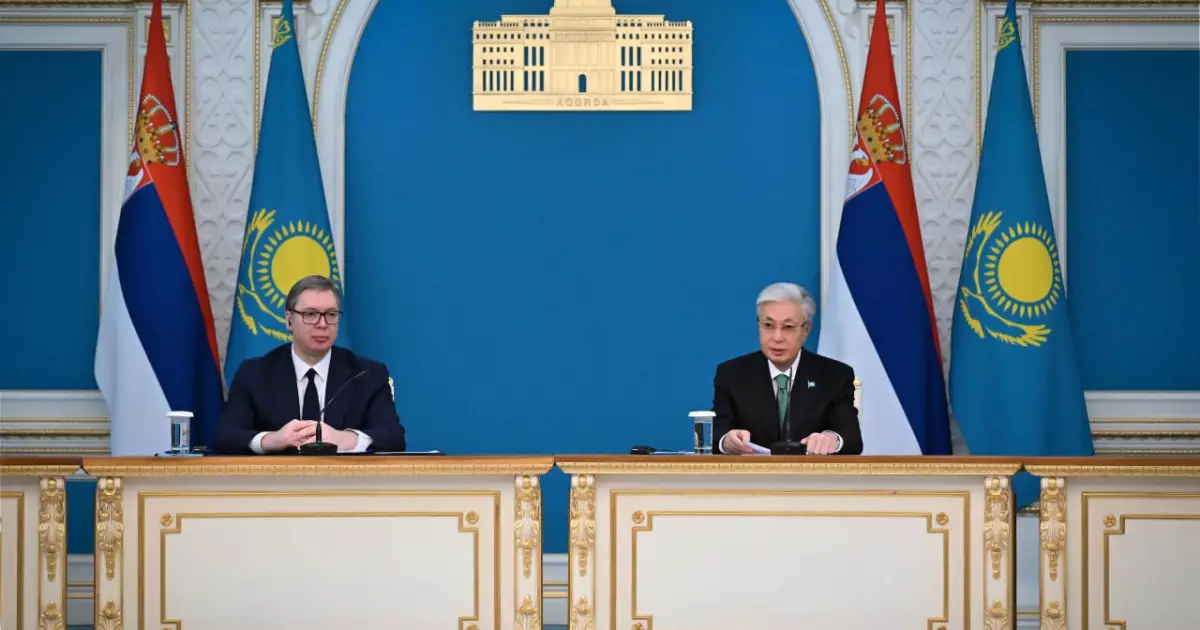   Қазақстан мен Сербия президенттері бірлескен мәлімдеме жасады   