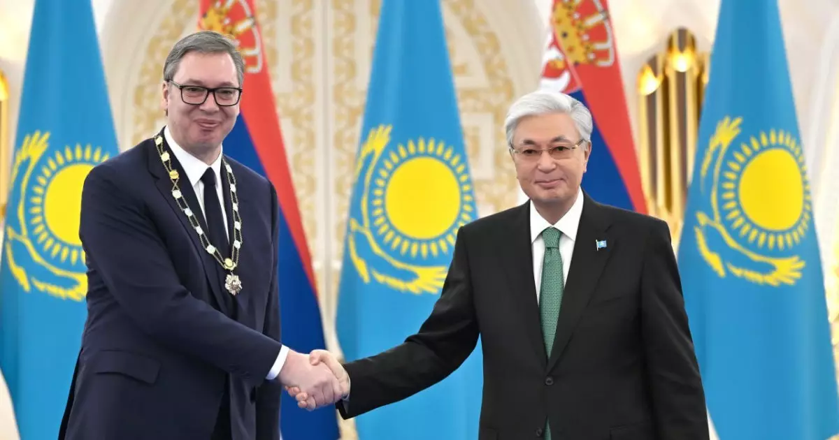  Мемлекет басшысы Сербия президентін «Алтын Қыран» орденімен марапаттады 