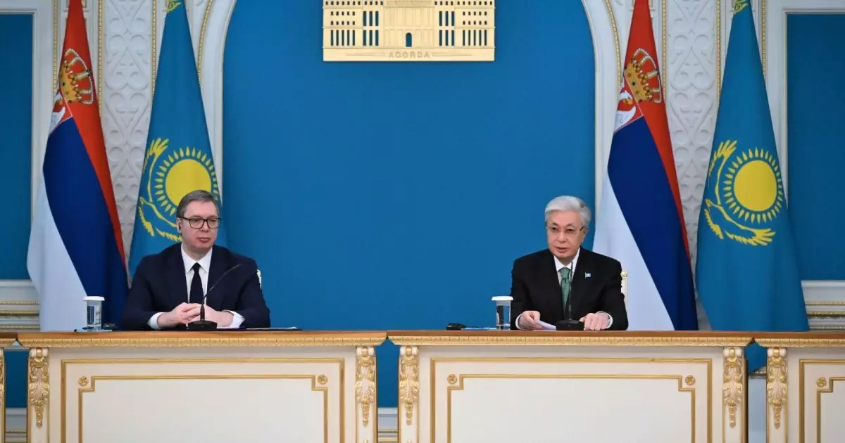  Тоқаев: Сербия кәсіпкерлеріне қолайлы жағдай жасауға дайынбыз 