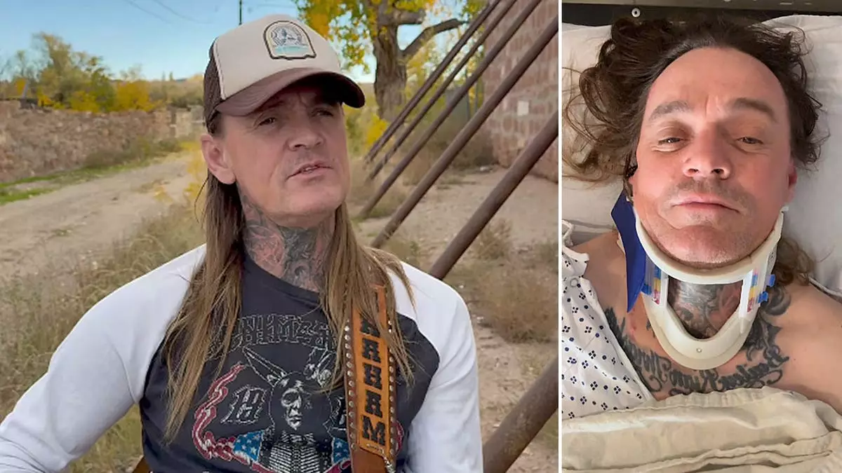 Кантри-певец Джей Ди Грэхем "едва жив" после перелома шеи в аварии с грузовиком.