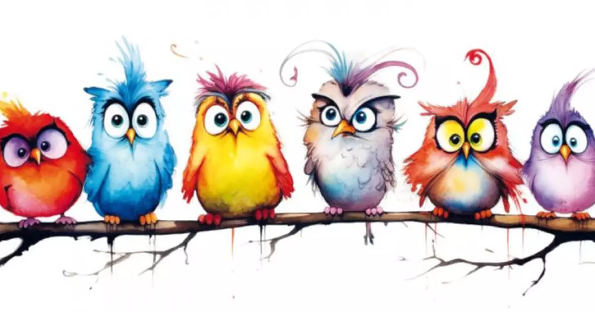   Қанаты қайырылған құстар   