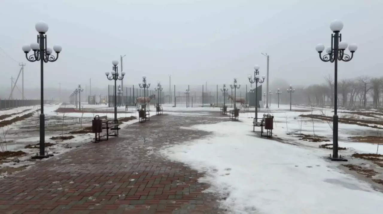 Строительство парка затянулось в селе Елтай Атырауской области