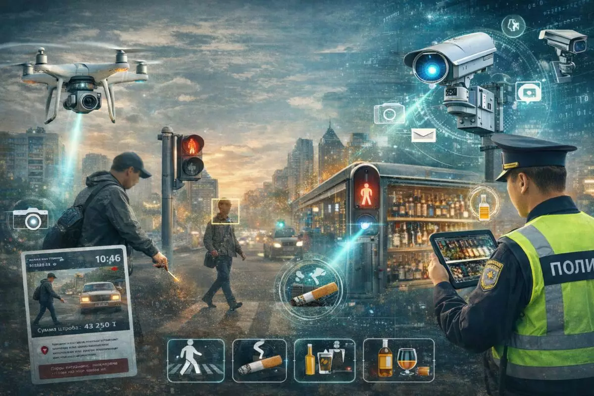 Камеры начнут штрафовать пешеходов в Казахстане: полиция опровергла слухи