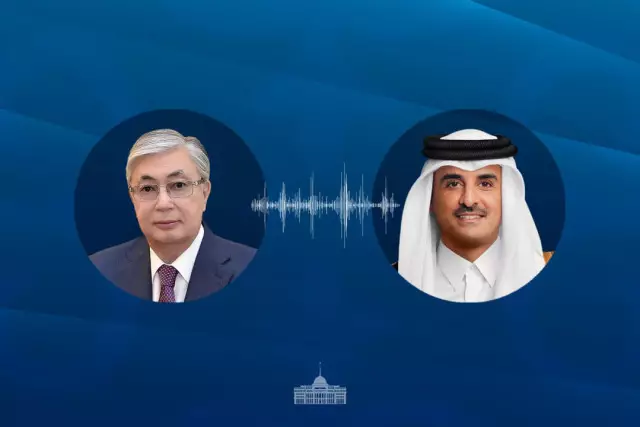 Тоқаев Қатар әмірімен Таяу Шығыстағы ахуалды талқылады