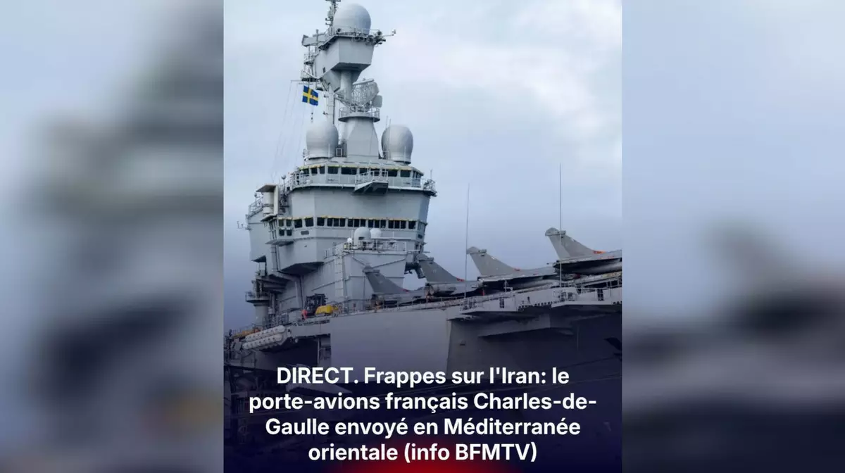 Франция перебрасывает авианосец в Средиземноморье