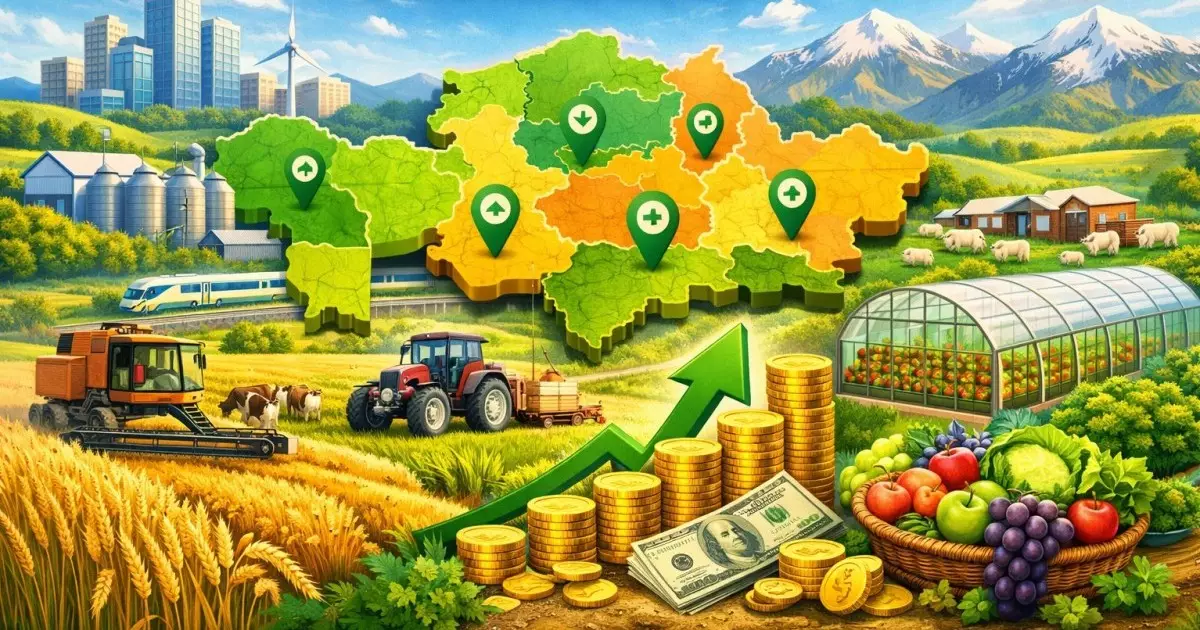  Аймақтар және АӨК инвестициясы: Алматы облысы драйвер, Атырау мен Ұлытау аутсайдер... 