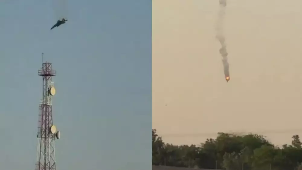 Крушение американского истребителя F-15 в Кувейте попало на видео