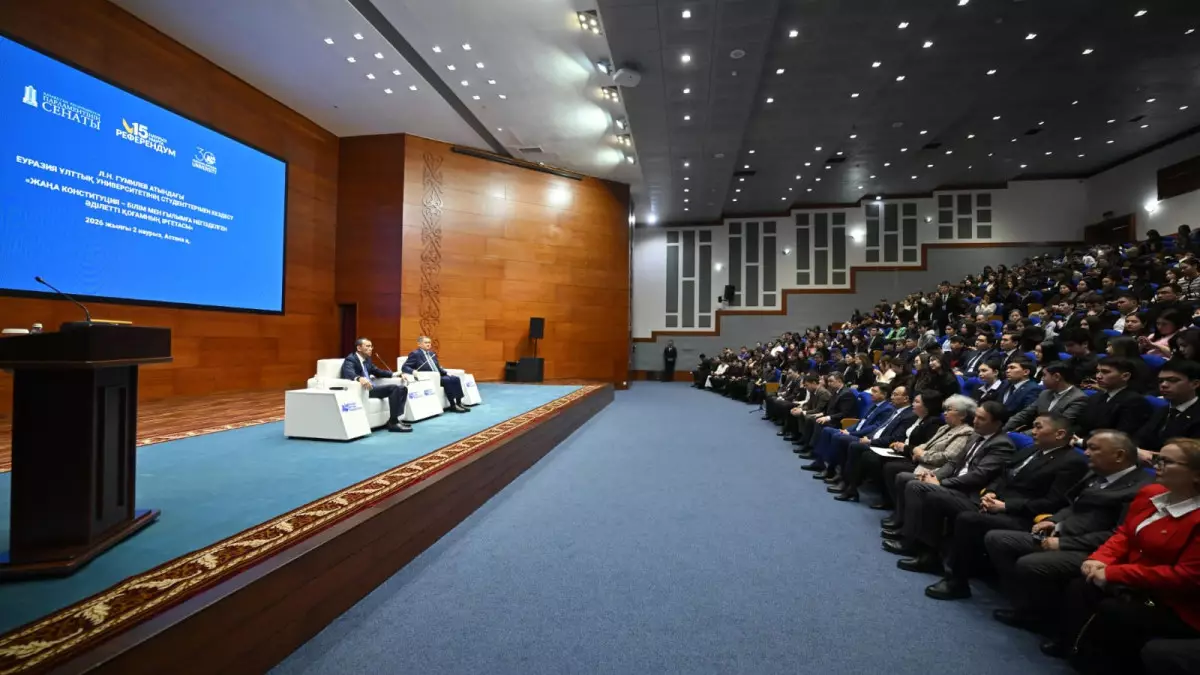 Маулен Ашимбаев обсудил со студентами ЕНУ проект новой Конституции