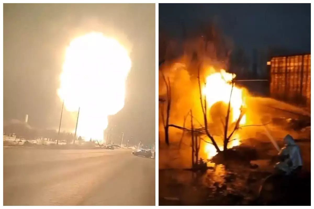 Ақтөбеде газ құю станциясында алапат жарылыс болды (видео)