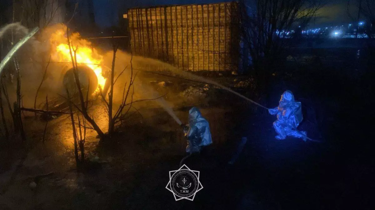 Ақтөбеде газ құю бекетінде жарылыс болды (ВИДЕО)