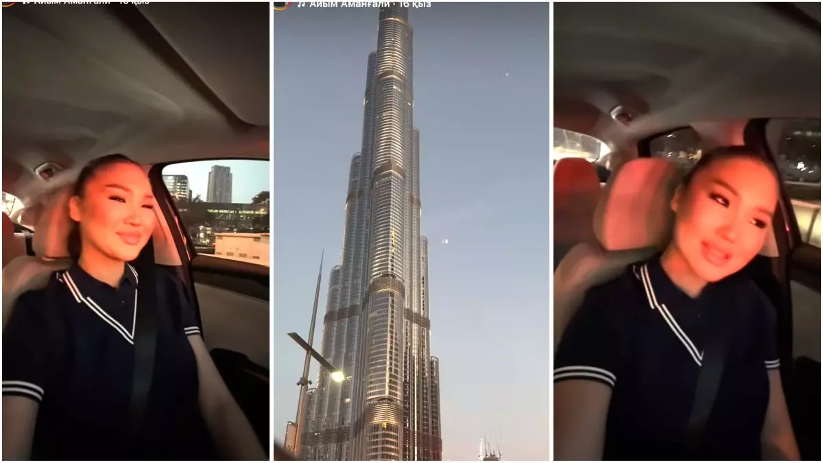 «Аман бол сұлу қыз!»: Тұрсынбектің үлкен қызы Дубай көшелерінде ән шырқады (ВИДЕО)