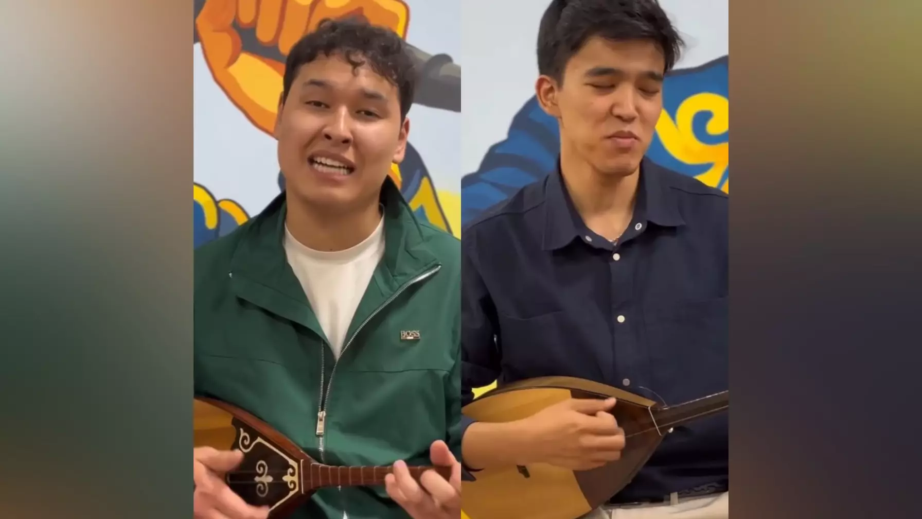 Алматыда домбырашылар референдумға арнап күй шығарды