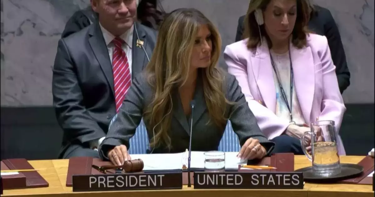  Мелания Трамп БҰҰ Қауіпсіздік Кеңесінде сөз сөйледі 