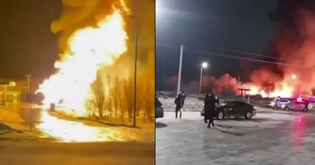  ️Ақтөбедегі автогаз құю бекетінде жарылыс болды 