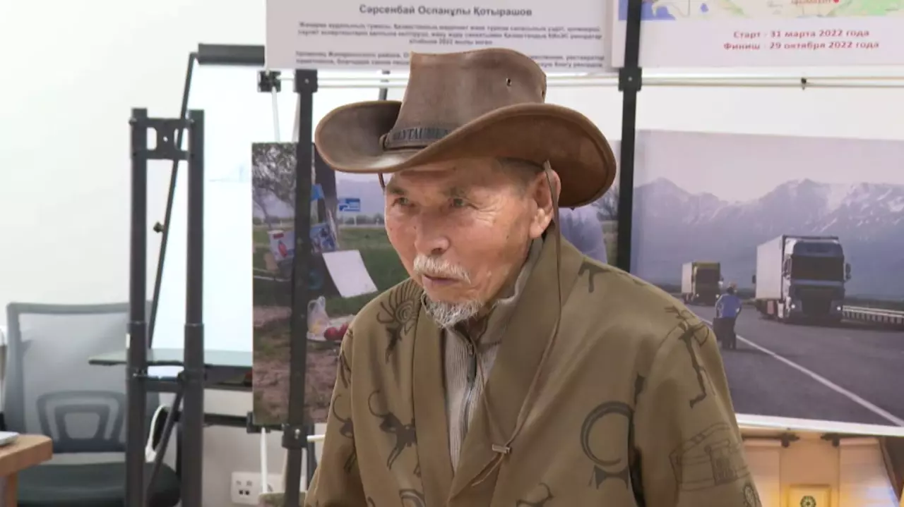 76 жастағы ұлытаулық Еуропаға жаяу аттанды