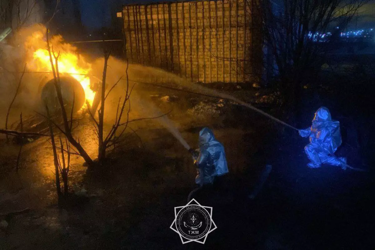 В Актобе на АГЗС произошел взрыв
