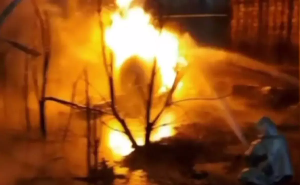 Ақтөбеде автогаз құю стансасының аумағында өрт шықты