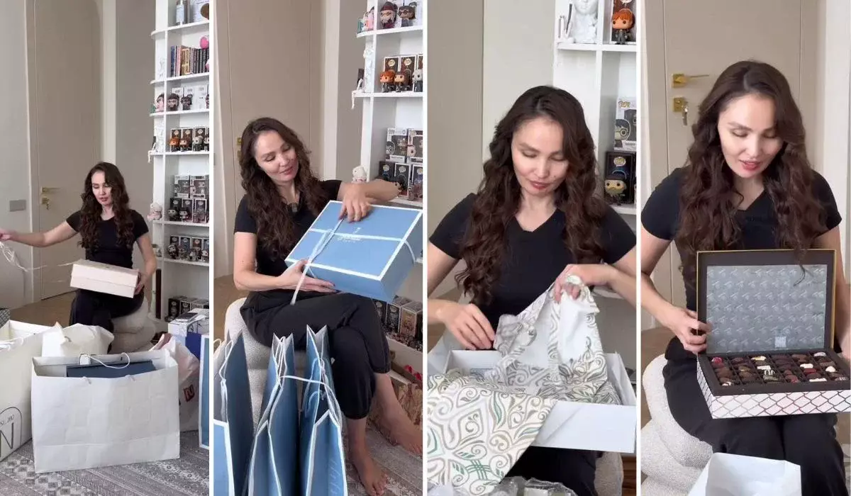 «Катардан термос, Швейцариядан кофе»: Жұлдыз Әбдукәрімова құрбыларының қоныстойға не сыйлағанын көрсетті (ВИДЕО)