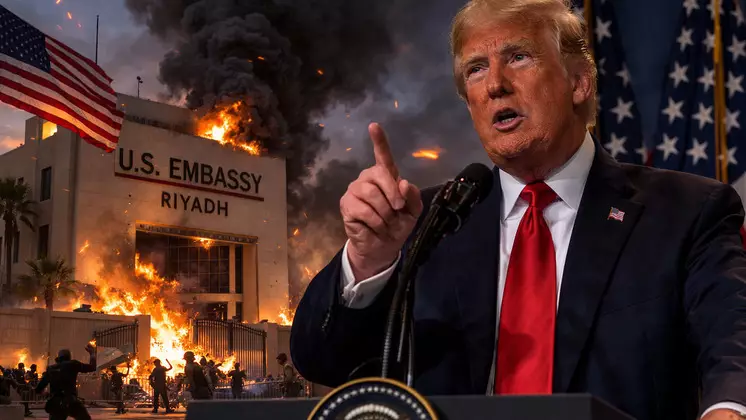 «Қарымтасын қайтарамыз»: Трамп Сауд Арабиясындағы АҚШ елшілігіне жасалған шабуыл туралы айтты