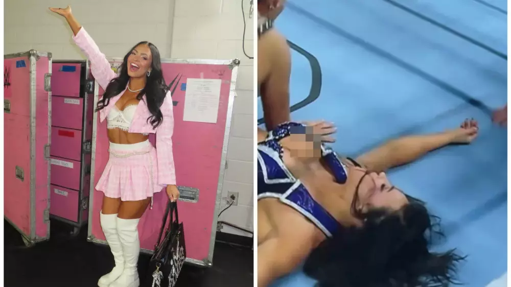 Звезда рестлинга обнажилась на ринге: это показали в прямом эфире
