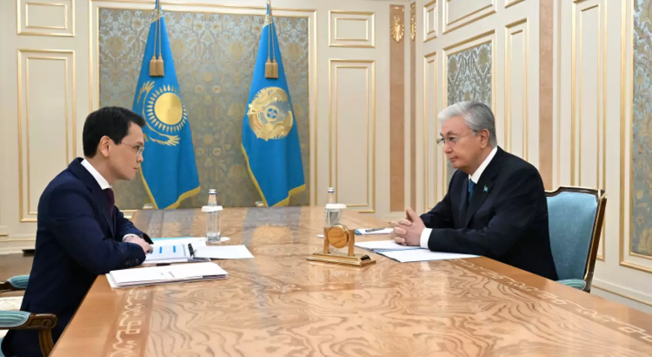 Президент принял председателя правления АО «Казахтелеком» Багдата Мусина