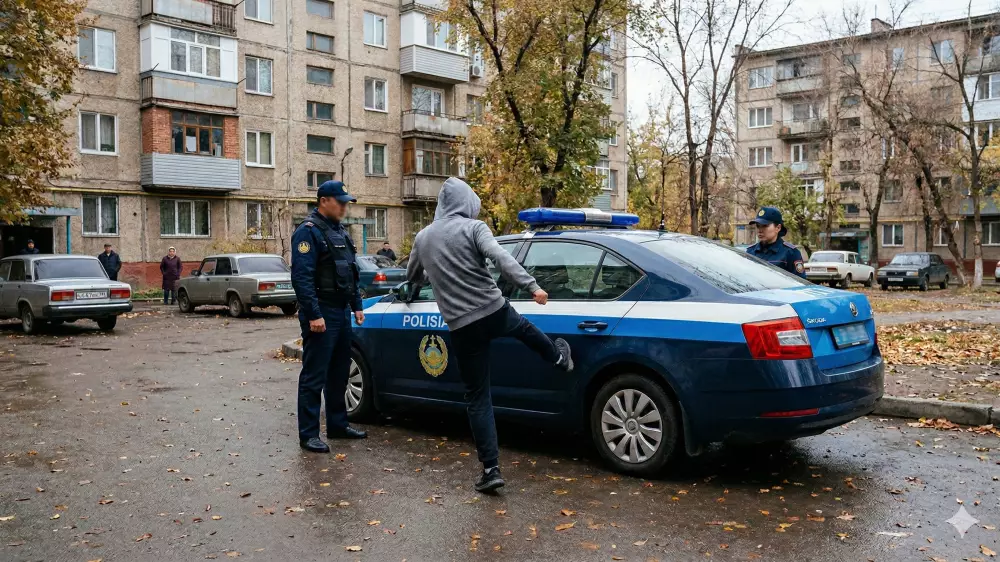 Подросток в Шымкенте ударил полицейского и получил срок
