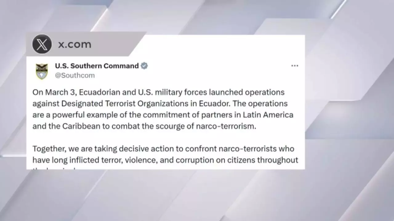 США начали военную операцию в Эквадоре