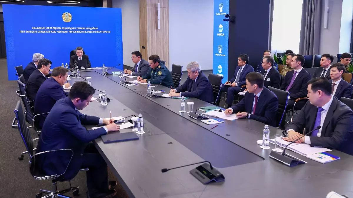 "5 өңірді су басу қаупі төніп тұр": Премьер-министр республикалық жедел штаб отырысын өткізіп, шенеуніктерге тапсырма берді