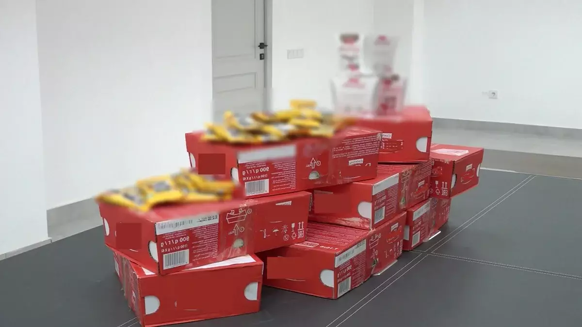 Алматыда  190 қорап контрофактілік өнім тәркіленді