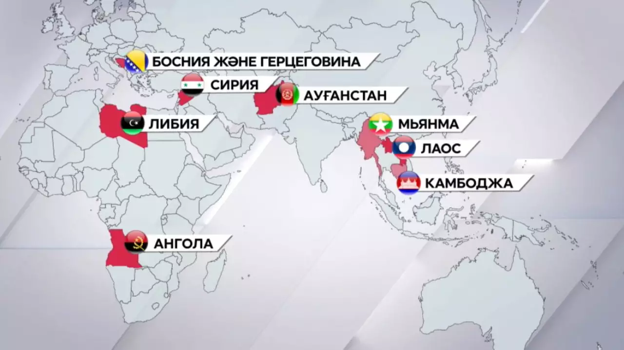 Әлемде 110 млн мина жер астында жатыр