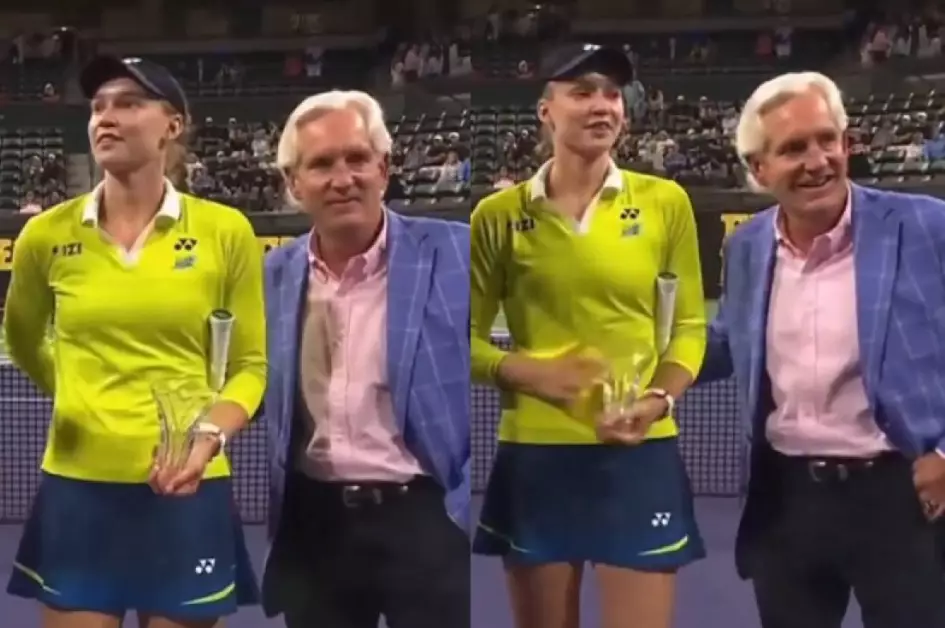 «Белінен ұстамақ болған»: Елена Рыбакина ыңғайсыз жағдайға қалды (ВИДЕО)