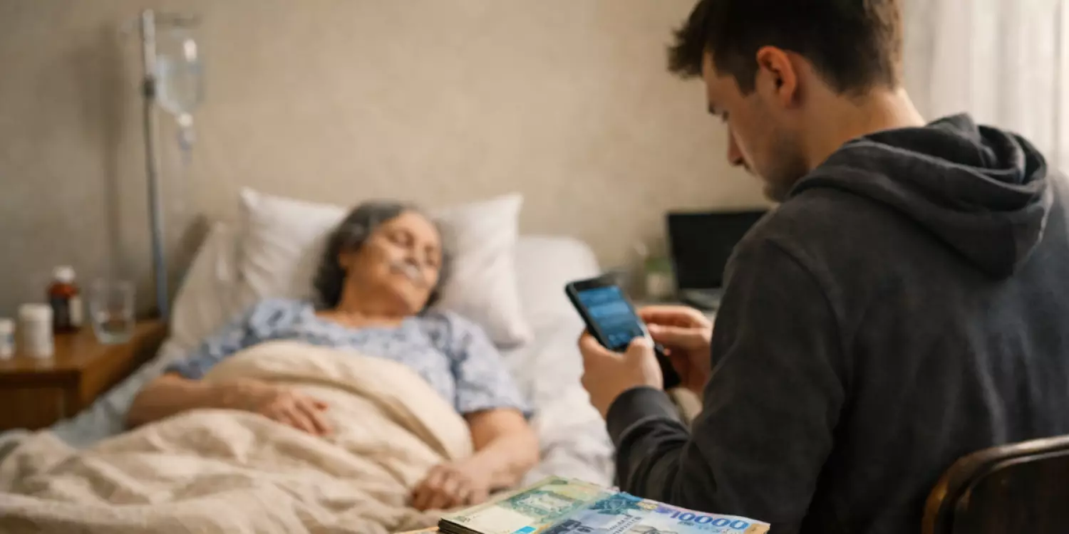 Ақтөбелік жігіт ауырып жатқан анасының 10 млн теңгесін ұрлап кеткен