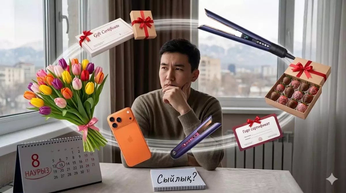 Бет күтімі, ыдыс-аяқ немесе тәттілер: Қазақстандықтар 8 наурызда қандай сыйлық бергенді жөн көреді