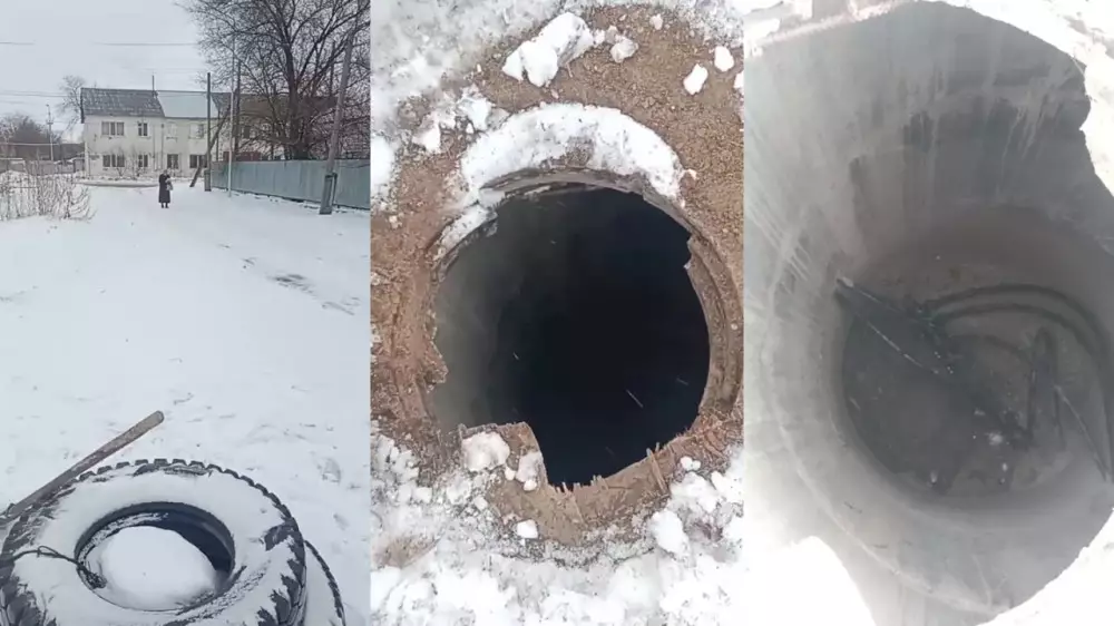 Полчаса ужаса под землёй: в Актобе ребёнок провалился в колодец у дома