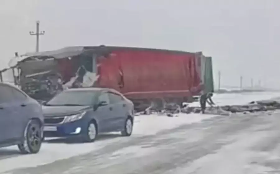 СҚО-да екі жүк көлігі соқтығысып, жүргізуші қаза тапты