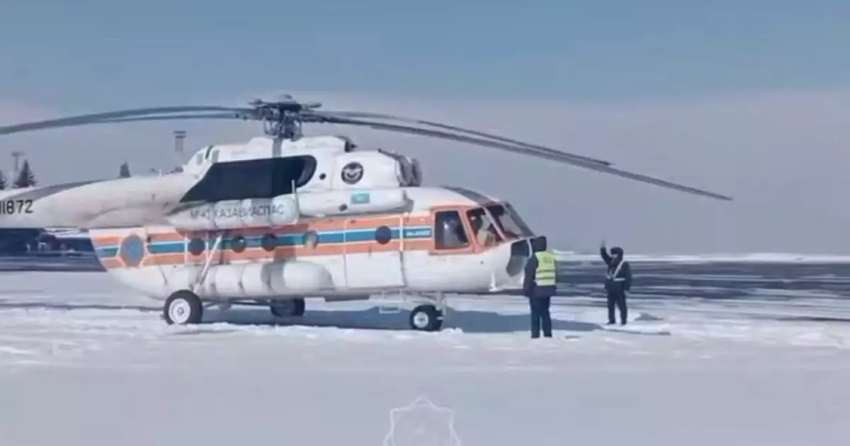  ШҚО-да жаңа туған егіздер ТЖМ тікұшағымен Өскеменге жеткізілді 