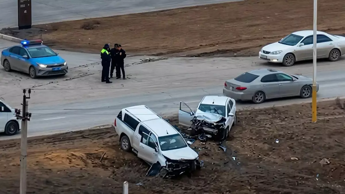 Несколько человек пострадали в ДТП в Жанаозене