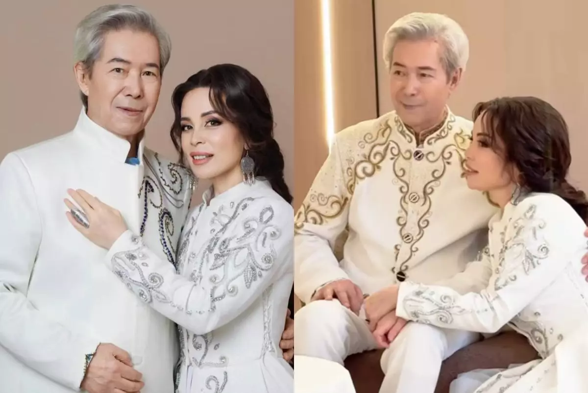 «Жарама жалау болған жапырағым»: Нұрғали Нүсіпжанов өзінен 45 жас кіші әйеліне жазба арнады (ФОТО)