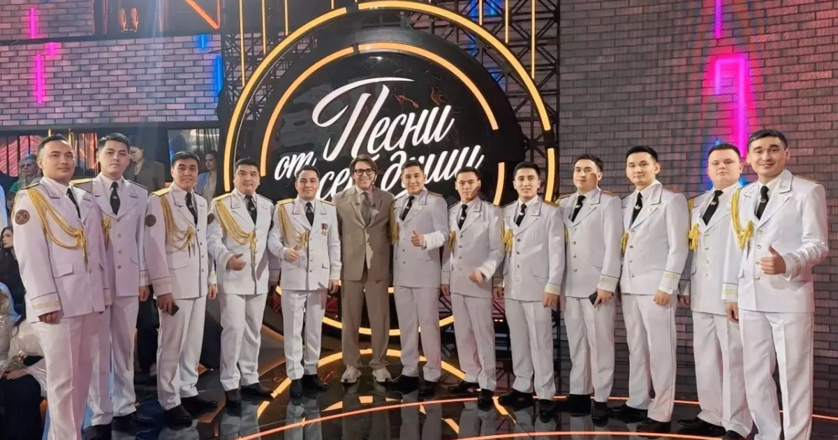  Ұлттық ұланның ерлер хоры Мәскеудегі бағдарламада өнер көрсетті 