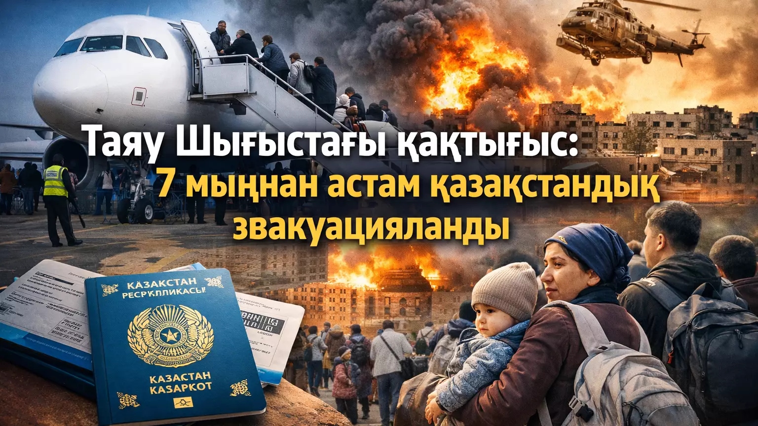 Таяу Шығыстағы қақтығыс: 7 мыңнан астам қазақстандық эвакуацияланды