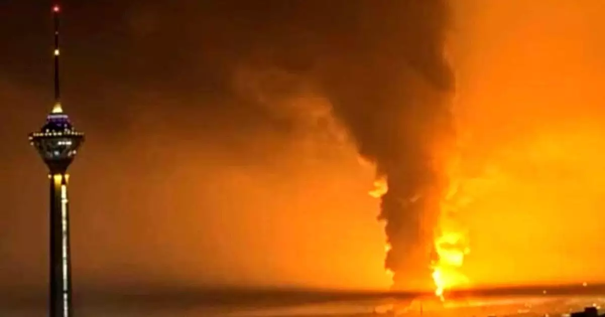  Ирандағы мұнай қоймасындағы өрт: Улы түтін Орталық Азияға қарай жақындап келеді 