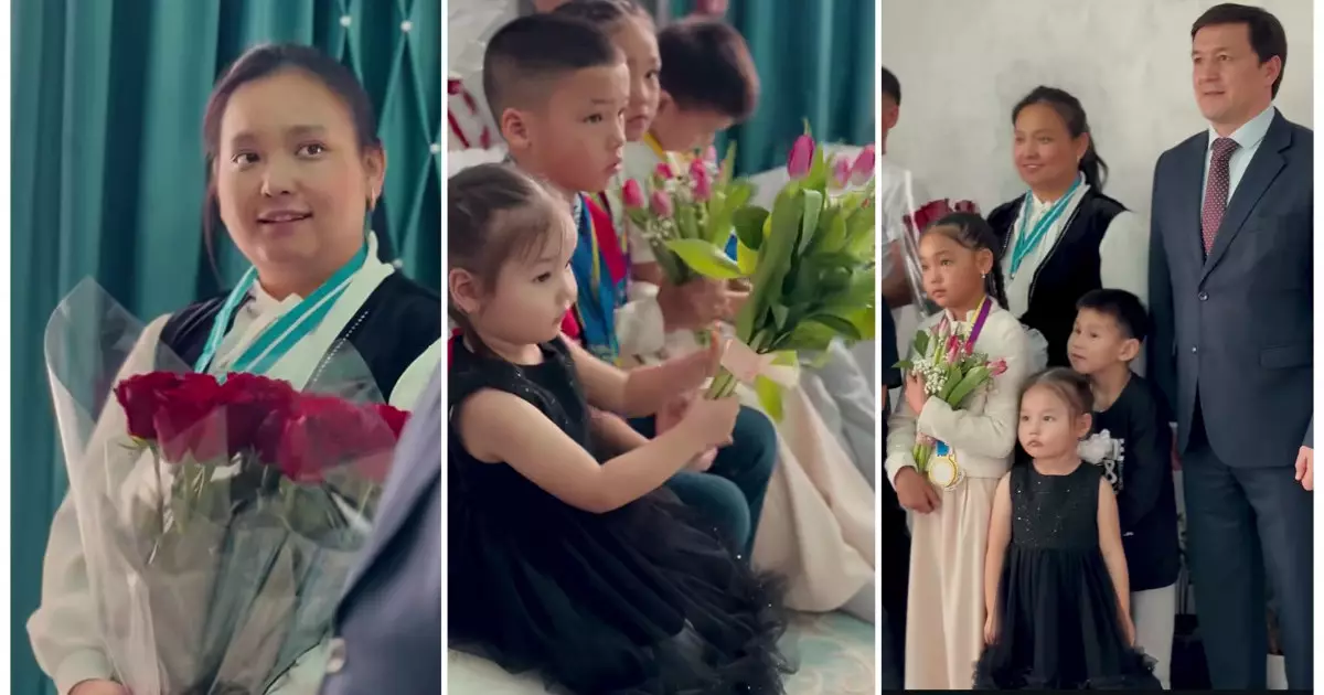  Ақтөбе әкімі үш рет егіз босанған ананы құттықтады 