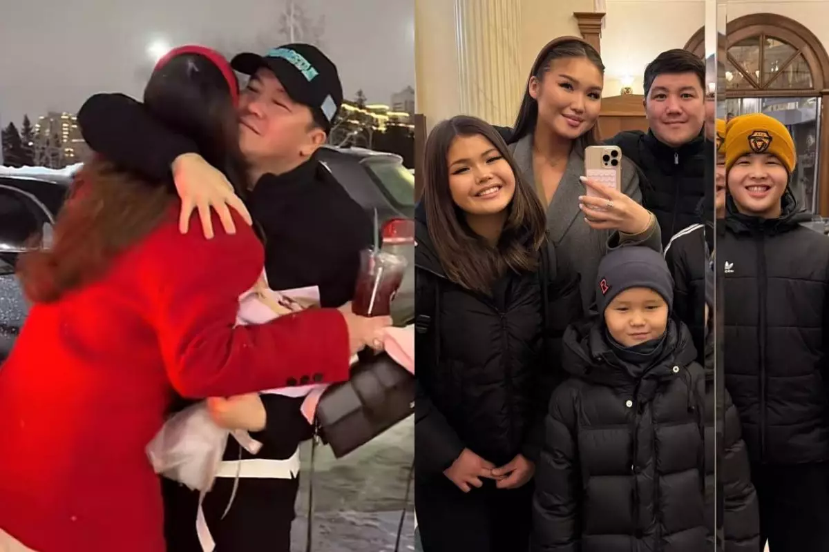 «Балаларын жағалап жүр»: Тұрсынбек Қабатов мерекеде отбасымен бірге болды (ВИДЕО)