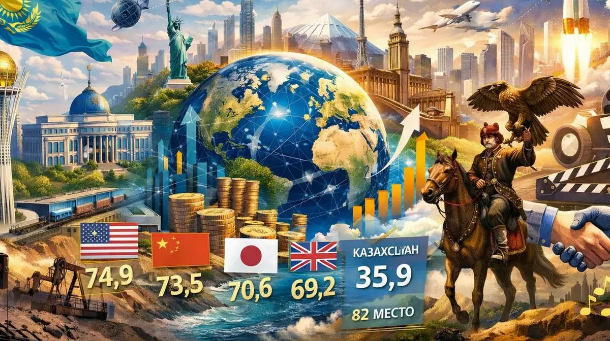 Казахстан занял 82 место в мировом рейтинге мягкой силы Global Soft Power Index 2026