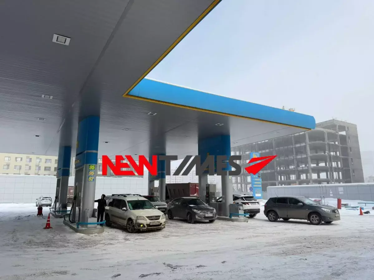 На крупной АЗС в Астане возникли перебои с бензином АИ-92