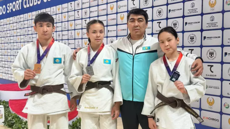 Астаналық жас дзюдошылар Ташкентте жүлдегер атанды