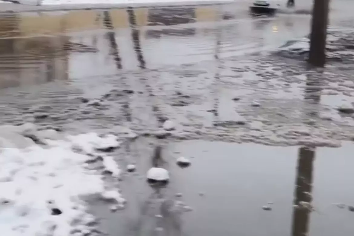 Семейде көшені су басты: тұрғын әкімдікті сотқа бермек