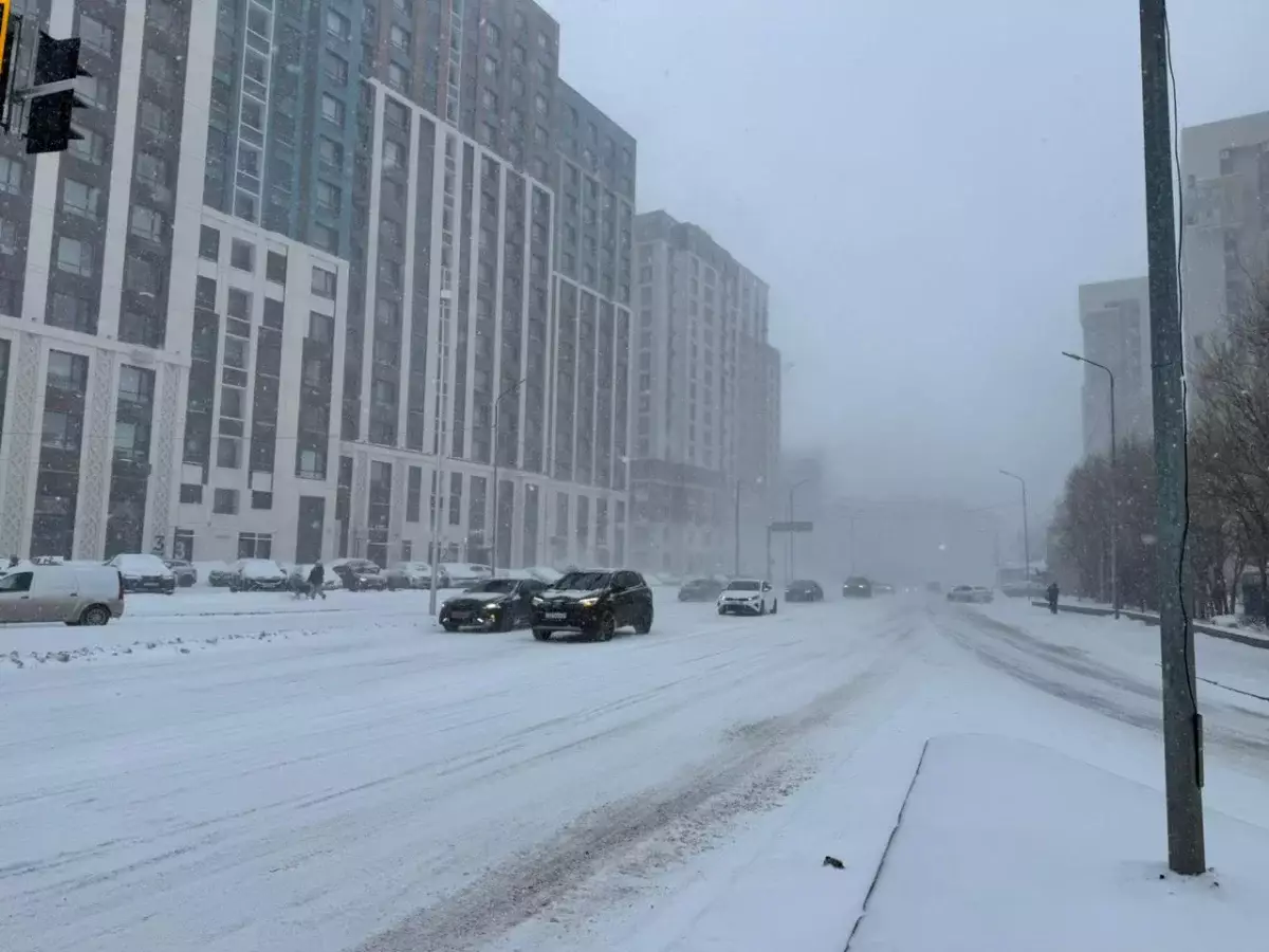 Астану накроет мощная метель с ветром до 30 м/с